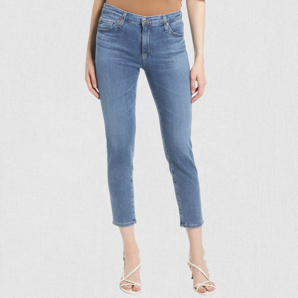 AG Jeans Prima Crop Cigarette Womens 28R Adriano Goldschmied Stretch Denim 6/8